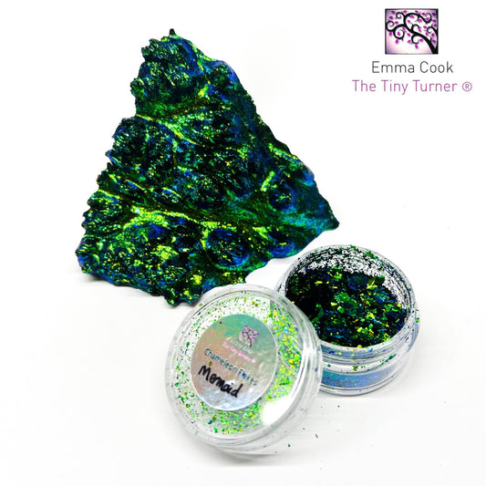 Tiny Turner Chameleon Flakes Single 0.5g Pot 'Mermaid'