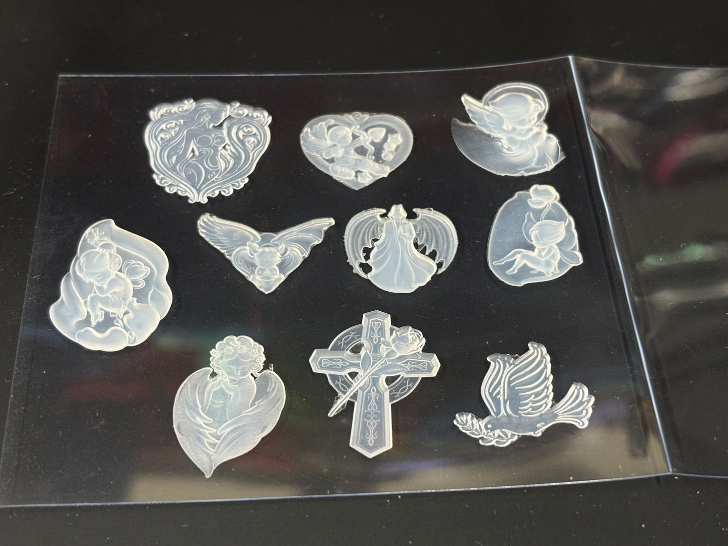 Ensemble de 15 minuscules incrustations en silicone sans bordure
