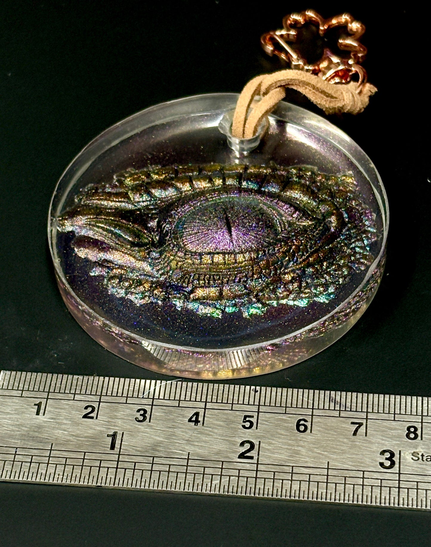 Multicolour Dragon Eye Keyring / Bag tie