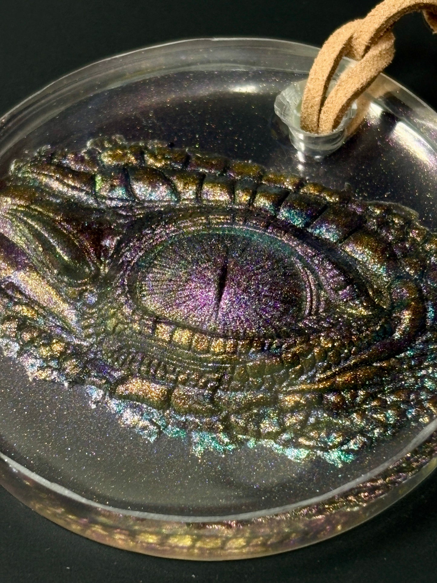 Multicolour Dragon Eye Keyring / Bag tie