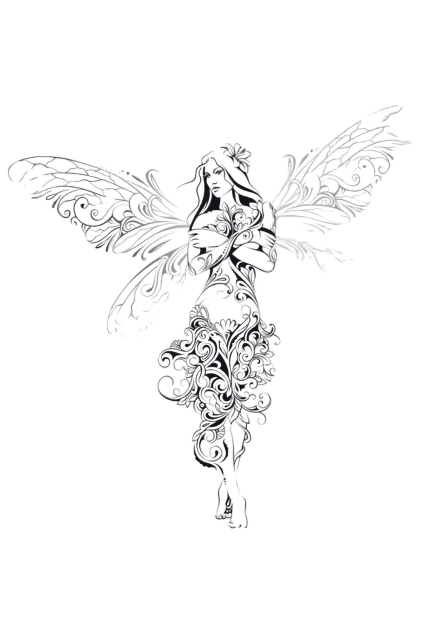 Borderless Fairy Large Silicone Inlay