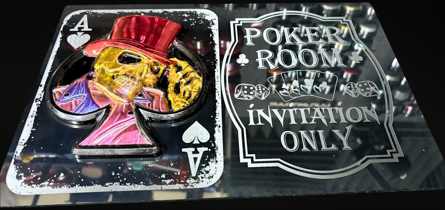 Poker Room Wall Sign