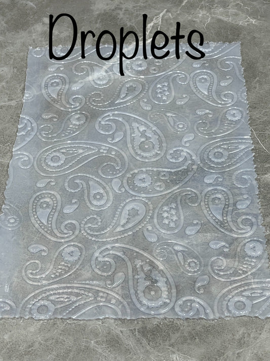 Droplets Silicone Texture Sheets