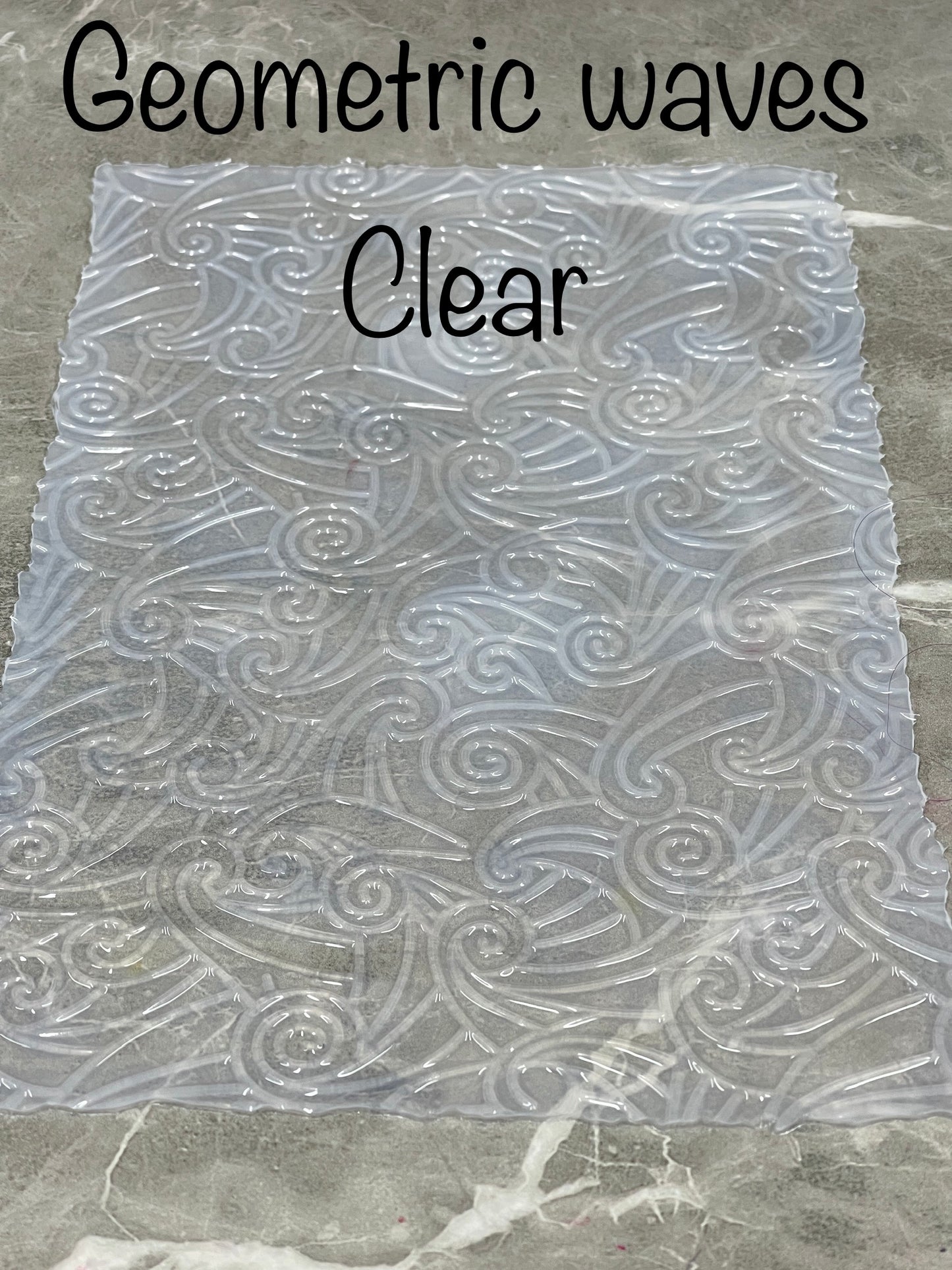 Feuilles de texture en silicone à vagues géométriques