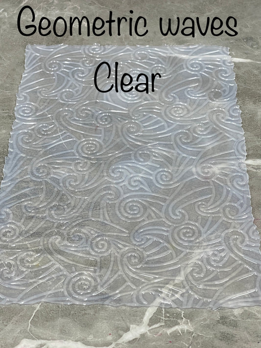Feuilles de texture en silicone à vagues géométriques