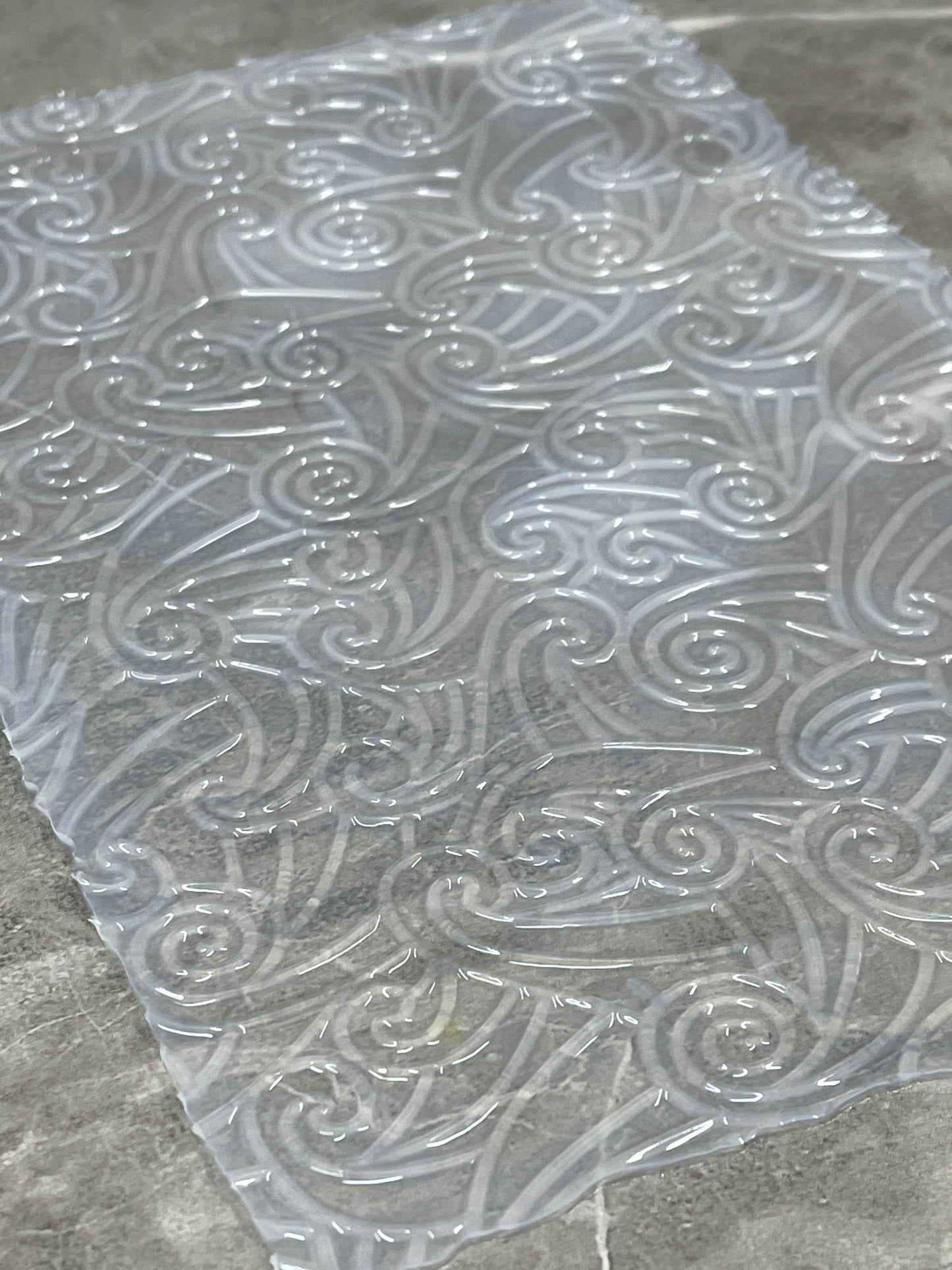 Feuilles de texture en silicone à vagues géométriques
