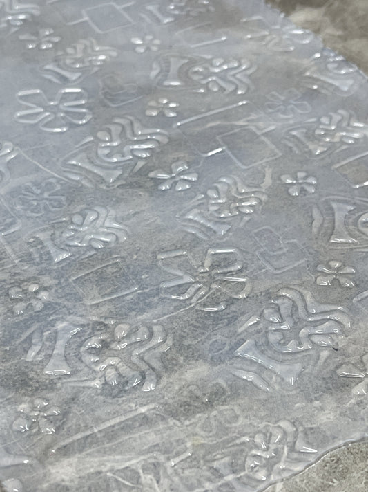 Feuille de texture en silicone pour masque