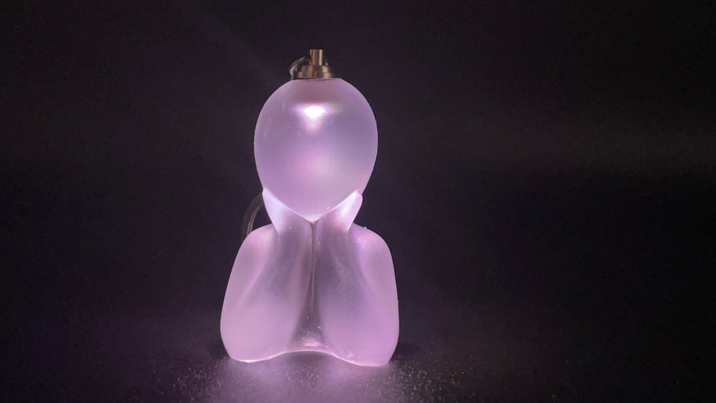 Clear contemplation keyring