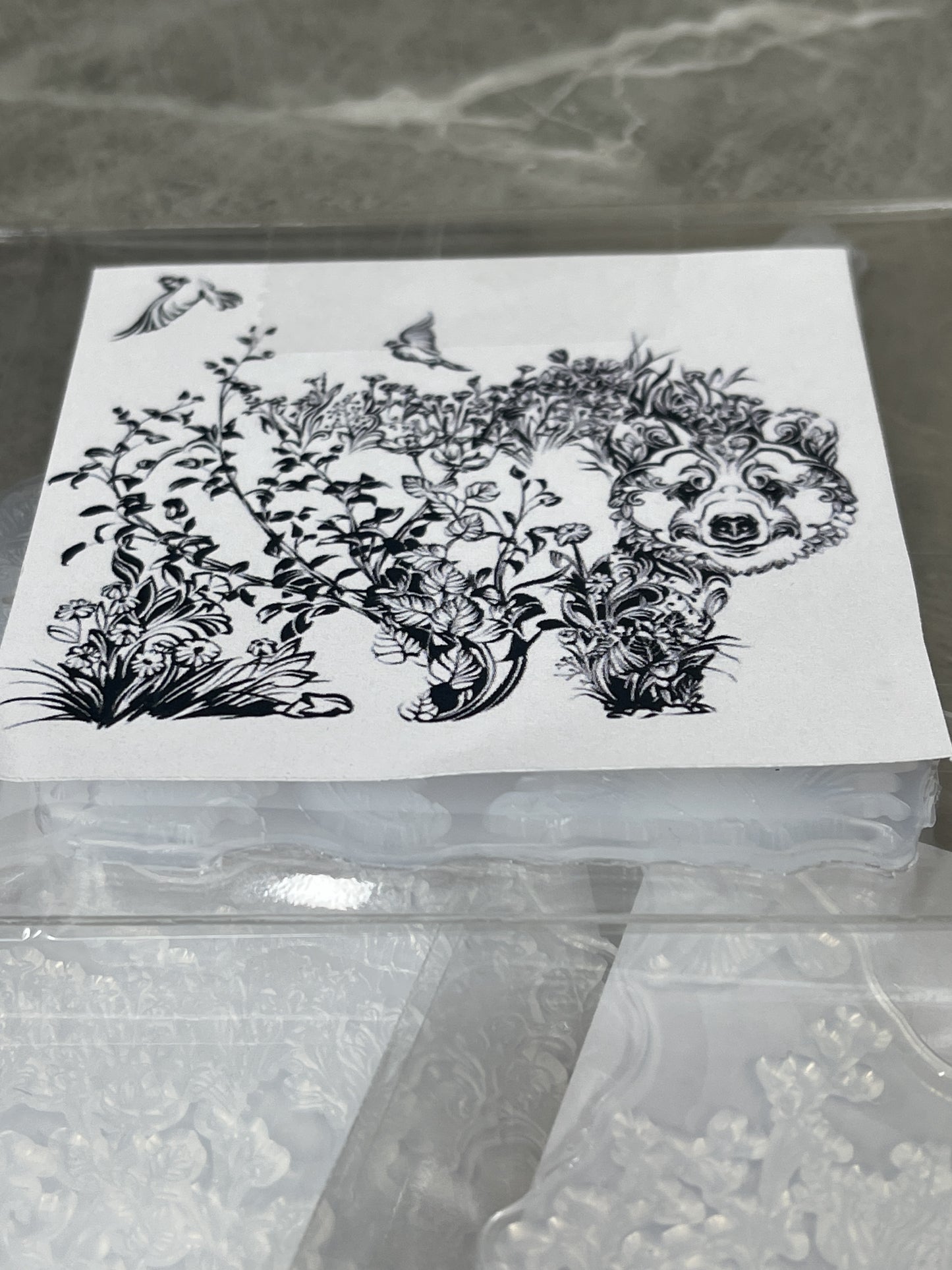 Bear Large Silicone Inlay