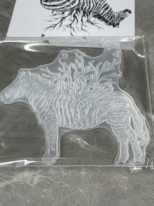 Zebra Large Silicone Inlay