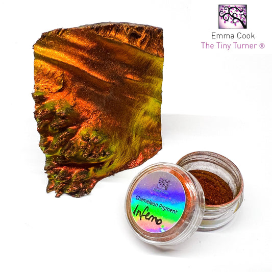 Tiny Turner Chamäleon-Glimmerpigment, Einzeltopf, 0,5 g, „Inferno“
