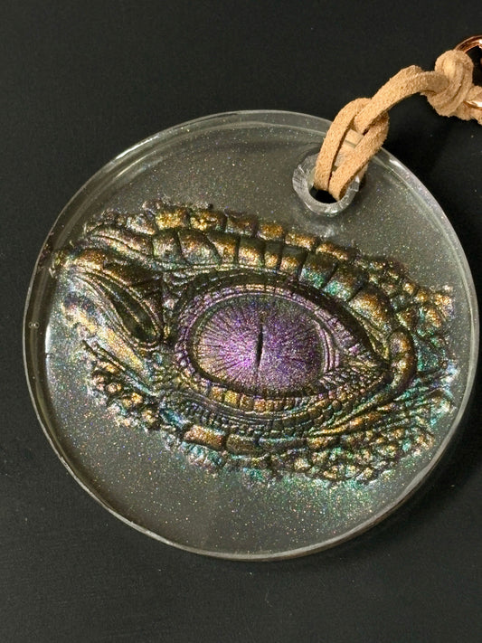 Multicolour Dragon Eye Keyring / Bag tie