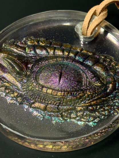 Multicolour Dragon Eye Keyring / Bag tie