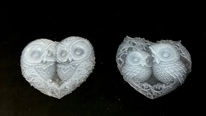 Owl Couple Inlays - Set of 2