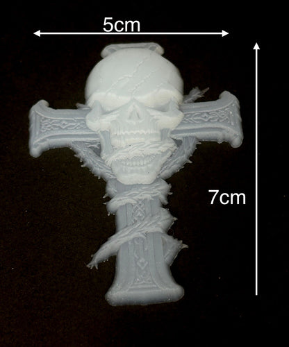 Cross and Skull Inlay