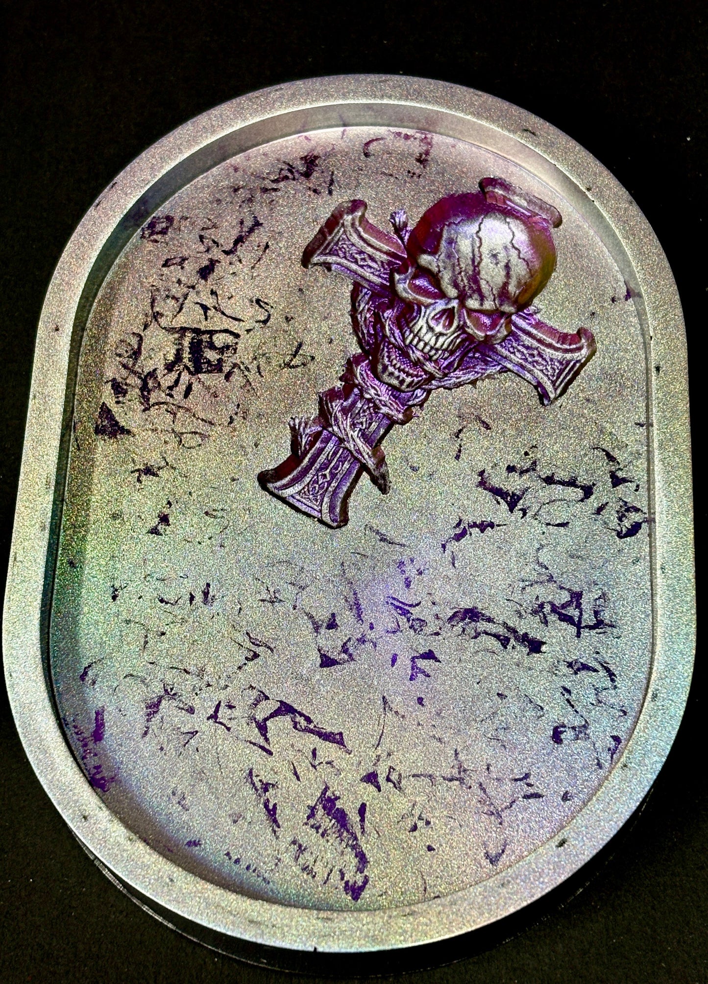 Cross and Skull Inlay