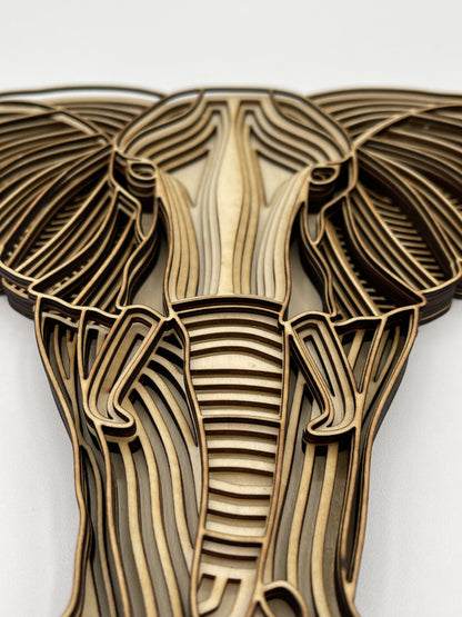 Multi-layer Laser Cut Elephant Kit