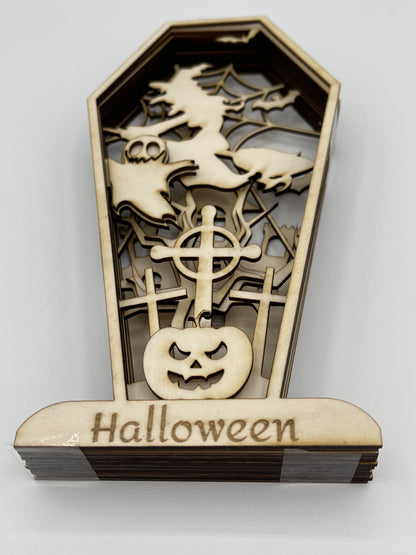 Multi-layer Laser Cut Coffin Kit