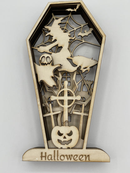 Multi-layer Laser Cut Coffin Kit