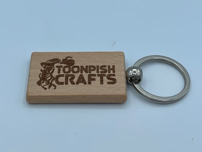 Toonpish Crafts Wooden Keyrings