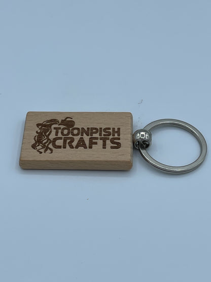 Toonpish Crafts Wooden Keyrings