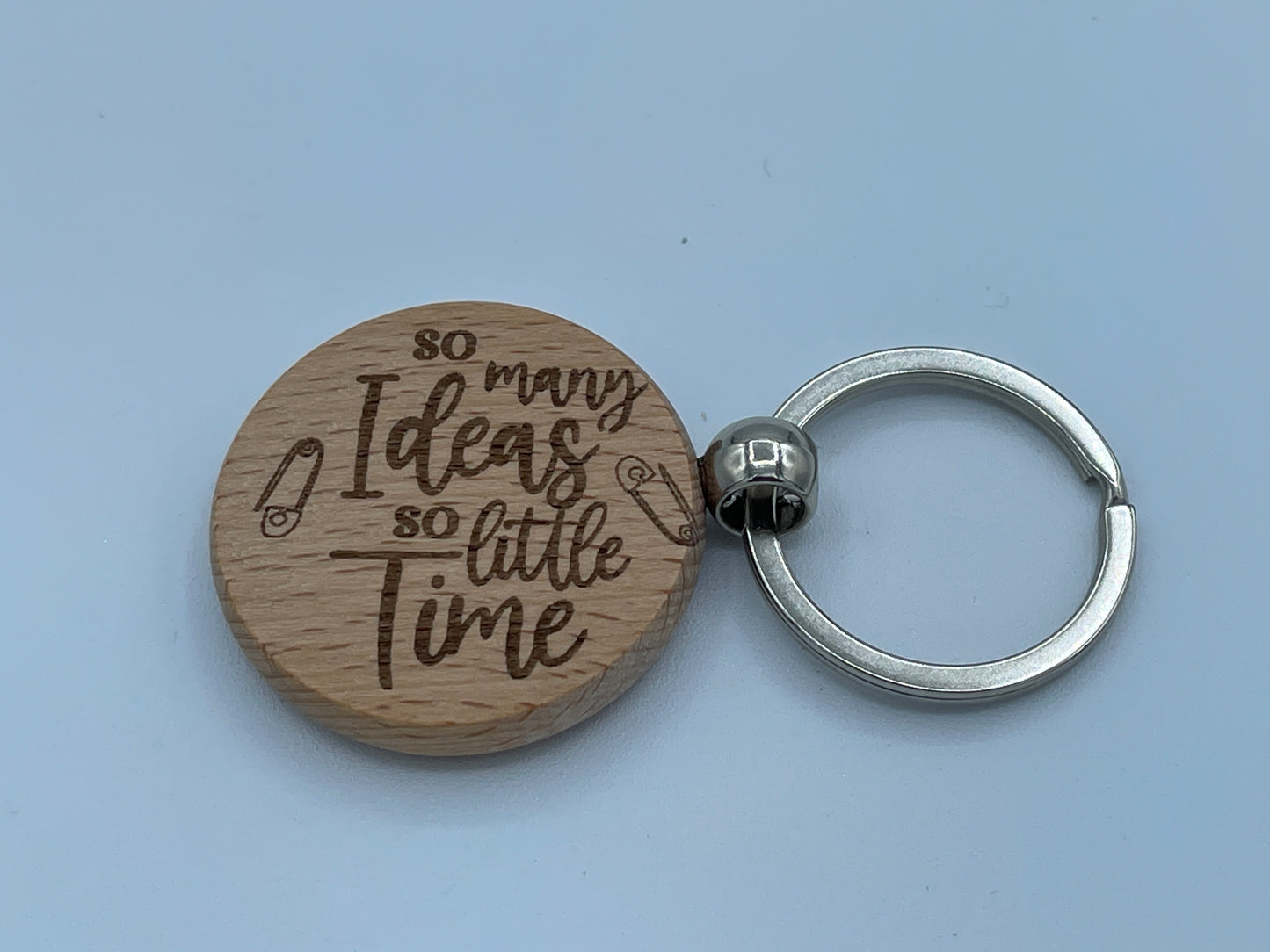 Personalised Wooden Crafting Keyrings