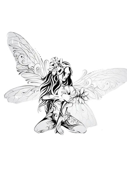 Sitting Fairy Large Silicone Inlay