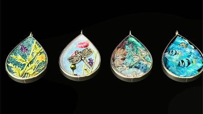 The Pear Drop Resin Pendant Collection