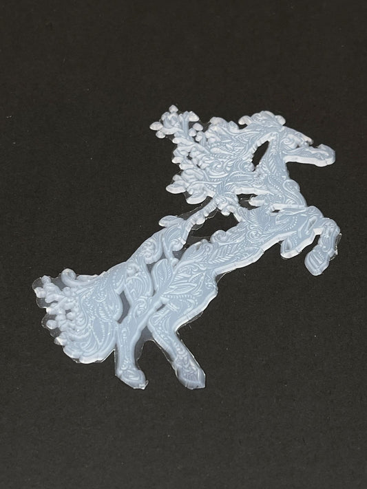 Borderless Horse Silicone Inlay