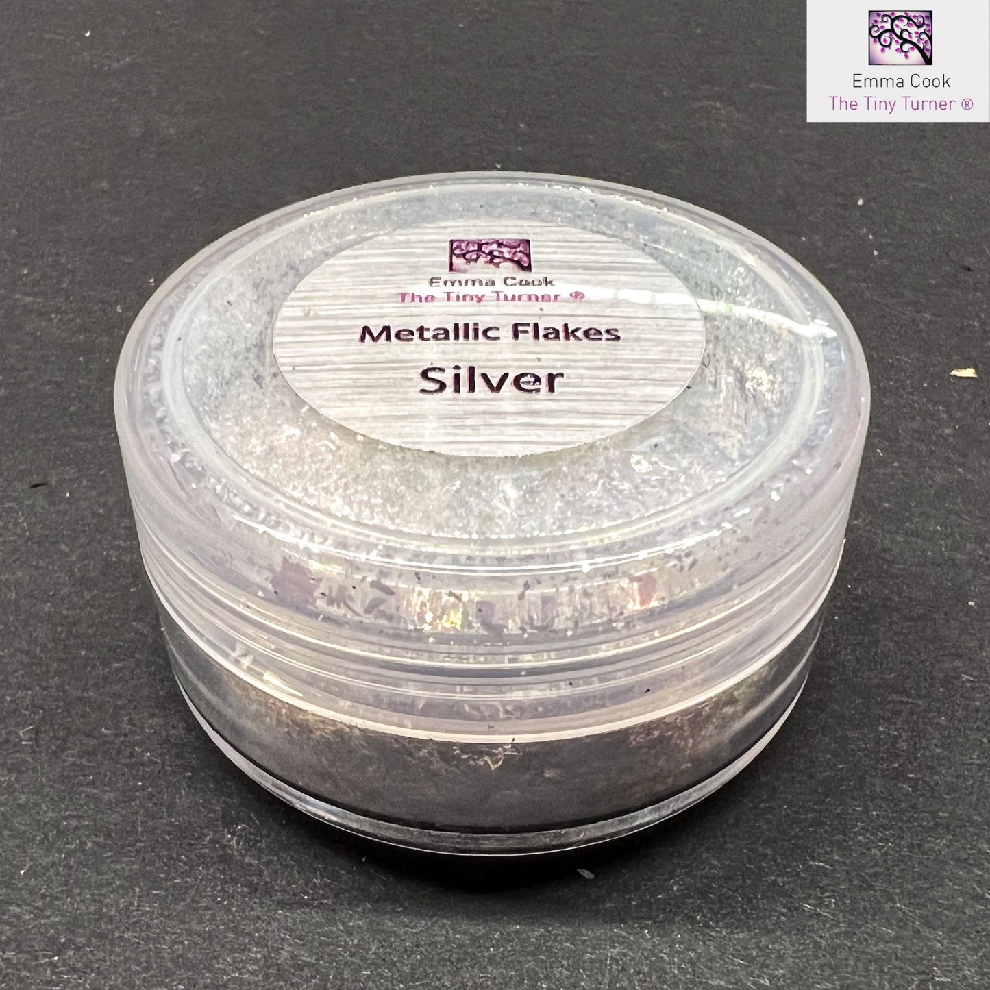 Tiny Turner Metallic Flakes Single 0.5g Pot 'Silver'