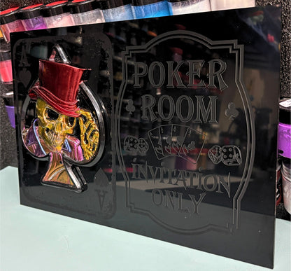 Poker Room Wall Sign