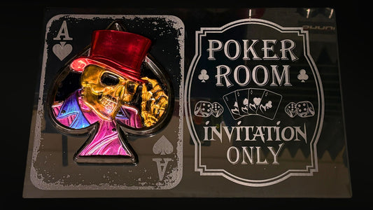 Poker Room Wall Sign
