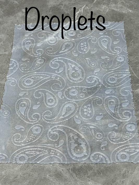 Droplets Silicone Texture Sheets