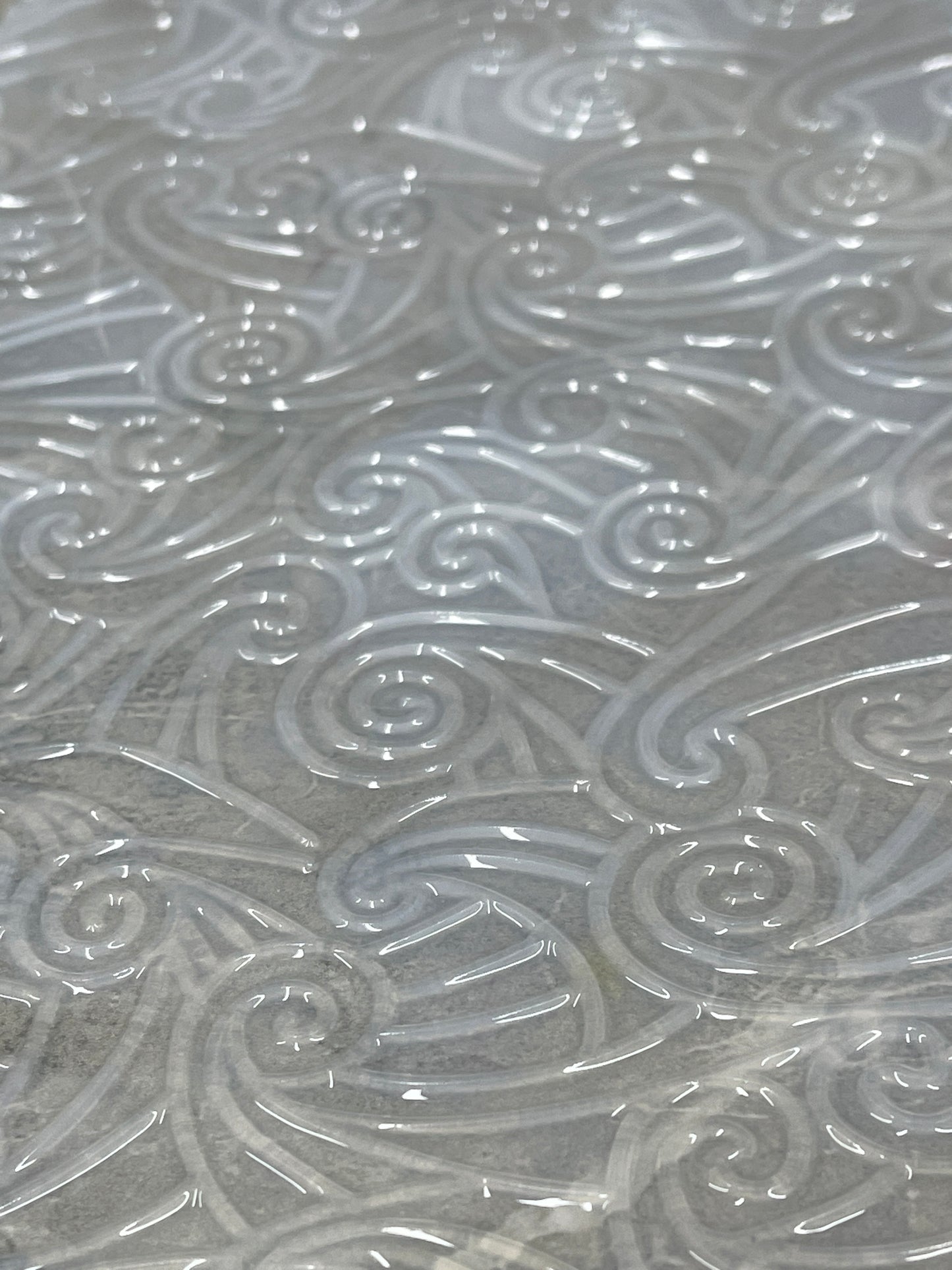 Feuilles de texture en silicone à vagues géométriques